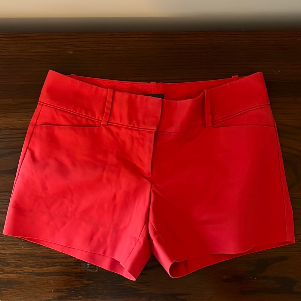 Coral red shorts - petite 6